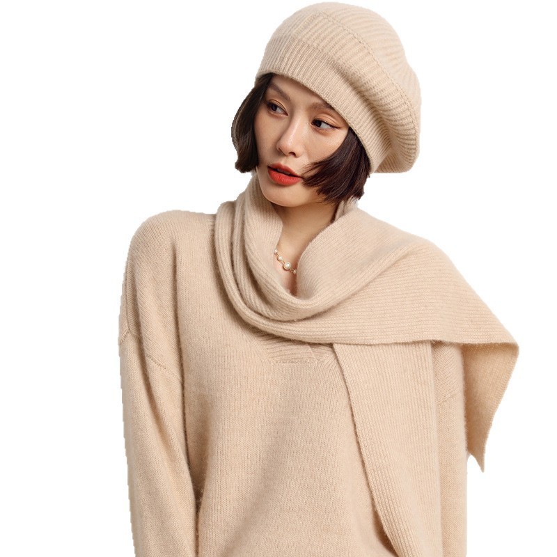 Cashmere Knitted Loose Versatile Women's Beret - Image 5