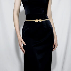 Metal Waist Chain Ladies Elastic Personality Buckle Matching Dress Long Sweater Elegant Graceful