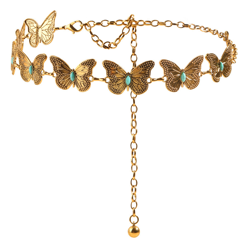 Metal Butterfly Shape Waist Simple Chain - Image 4