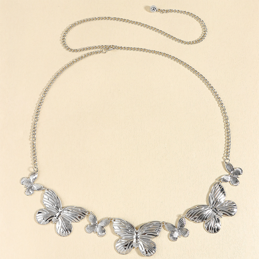 Metal Butterfly Shape Waist Simple Chain - Image 7