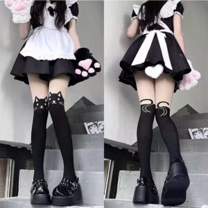 Cat Over The Knee Stockings Stitching Stockings