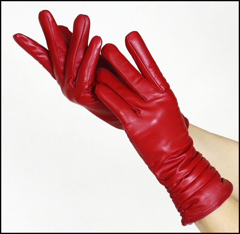 High-end Women's Sheepskin Gloves Leather Extended - Image 8