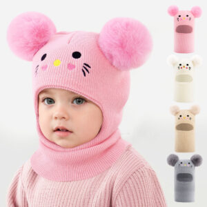 Embroidery Cartoon Cat Hat For Boys And Girls