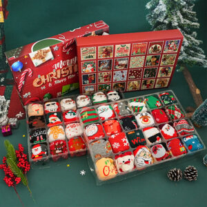 New 12 Pairs Christmas Stockings Gift Box