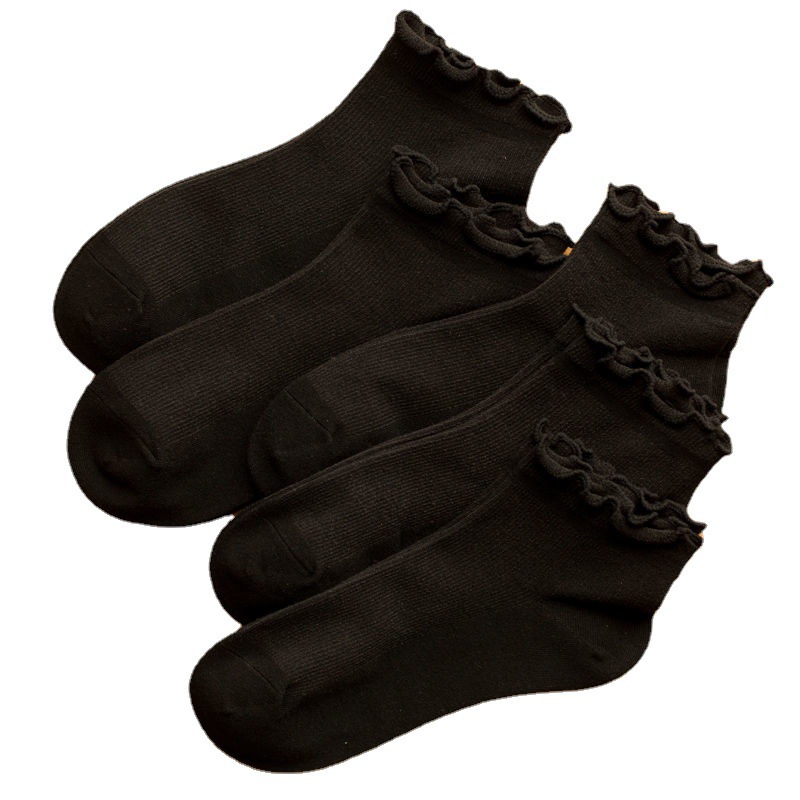 Wooden Ear Lace Children's College Style Cute Girl Socks - Image 5