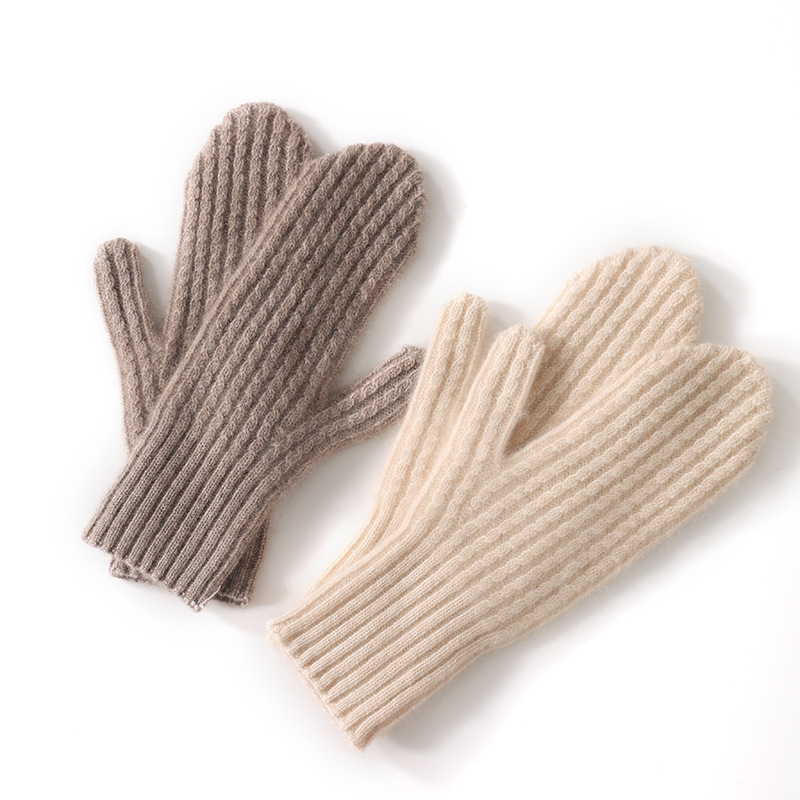 New Twisted Thickening Thermal Windproof Mittens - Image 5