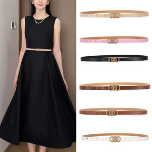 Women's Belt White Three-circle Simple All-matching Jeans