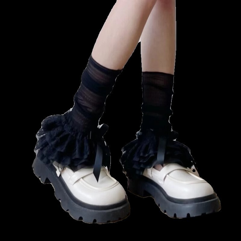 Thin Ice Silk Sunscreen Super Fairy Lace Socks - Image 4