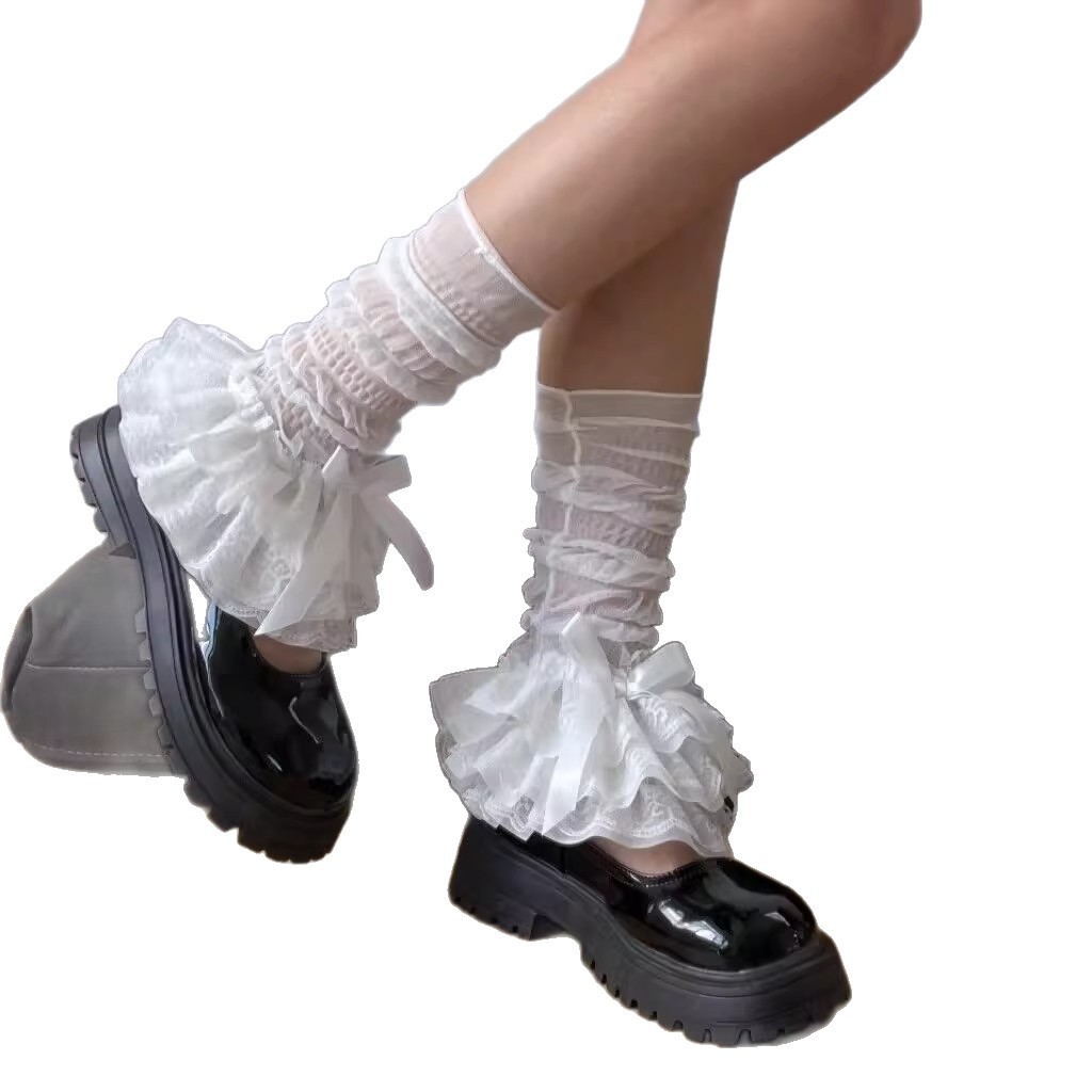 Thin Ice Silk Sunscreen Super Fairy Lace Socks - Image 5
