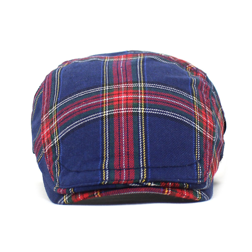 Retro Plaid Beret Men's And Women's Spring And Autumn Hat Casual Peaked Cap - Image 2