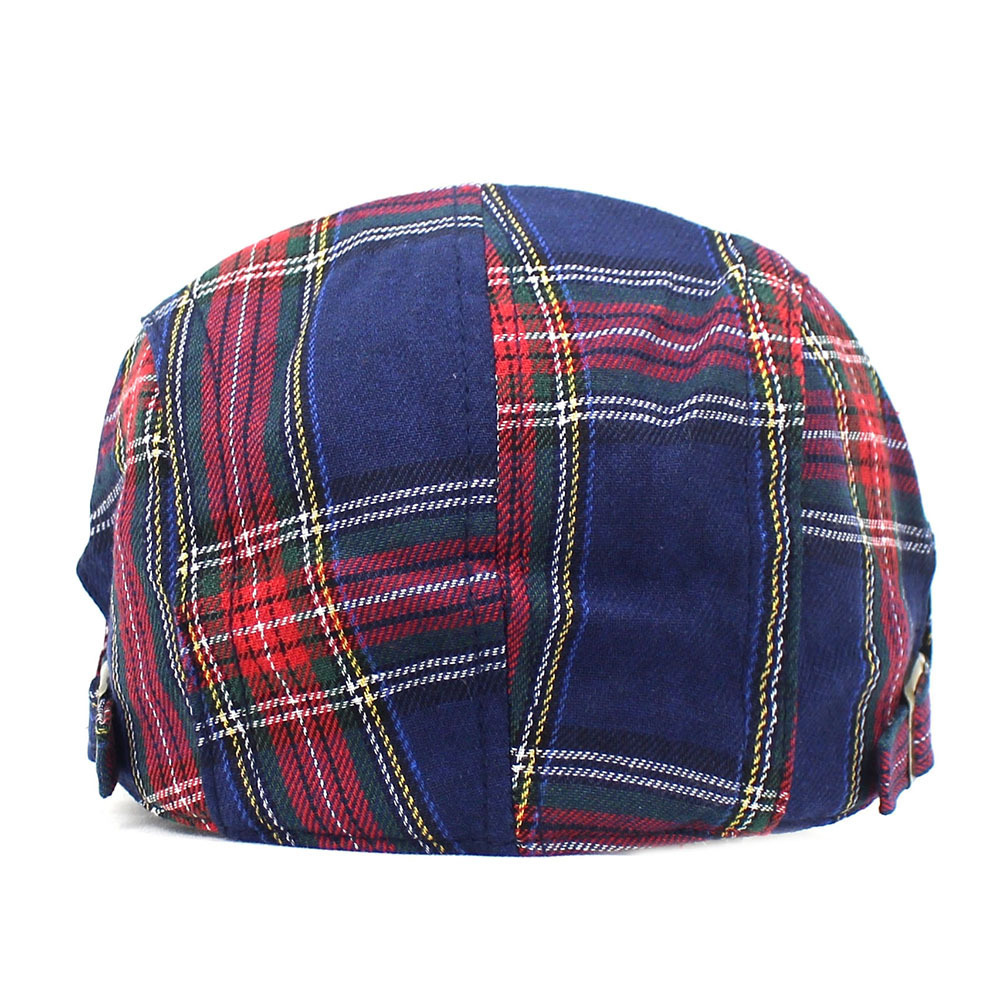 Retro Plaid Beret Men's And Women's Spring And Autumn Hat Casual Peaked Cap - Image 4