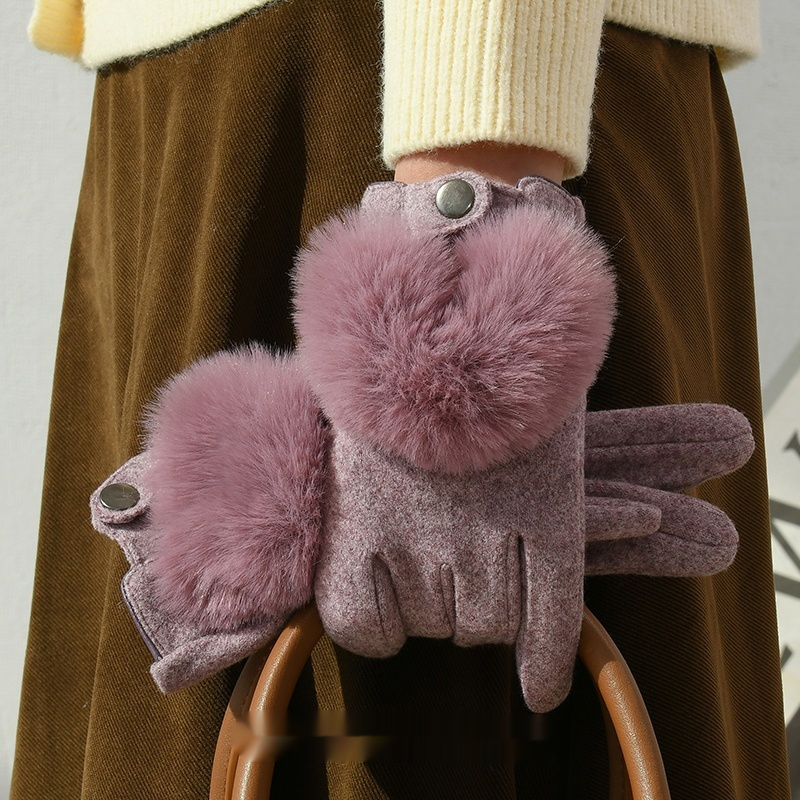 Winter New Cashmere Gloves For Women - Image 5