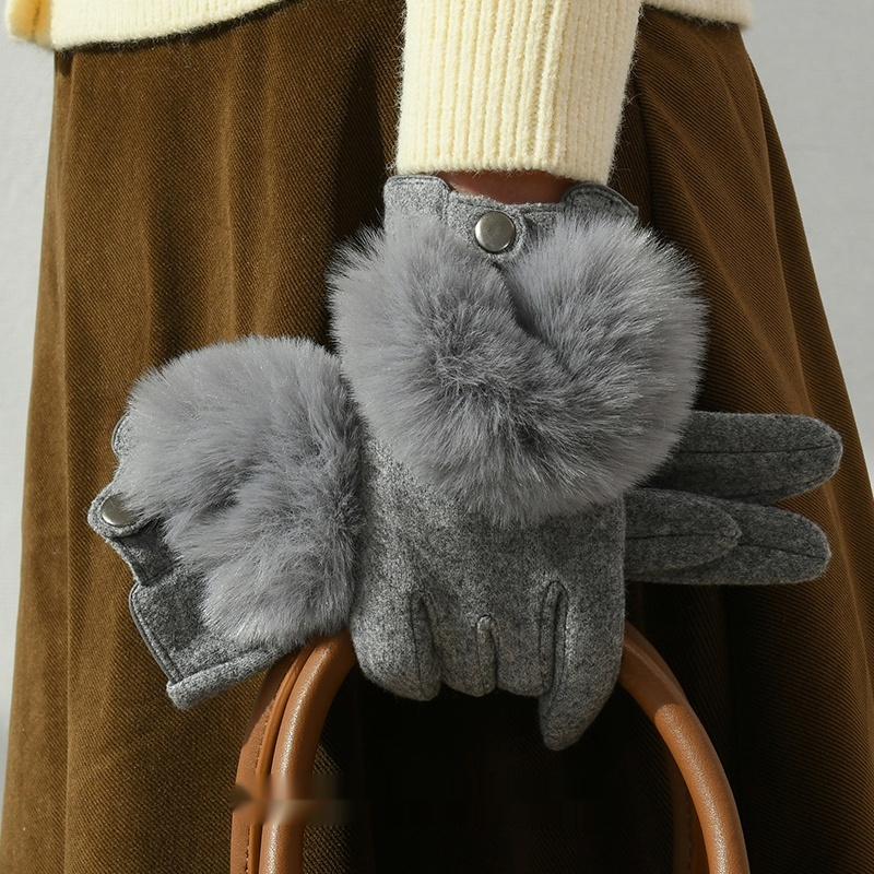 Winter New Cashmere Gloves For Women - Image 7