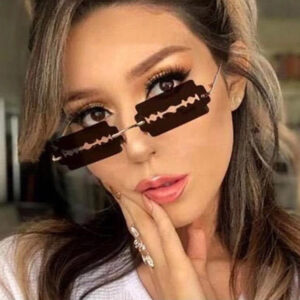 Trimming Sunglasses Women's Metal Rimless Sunglasses
