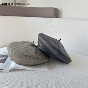 PU Beret Women's Fashion Leather Hat