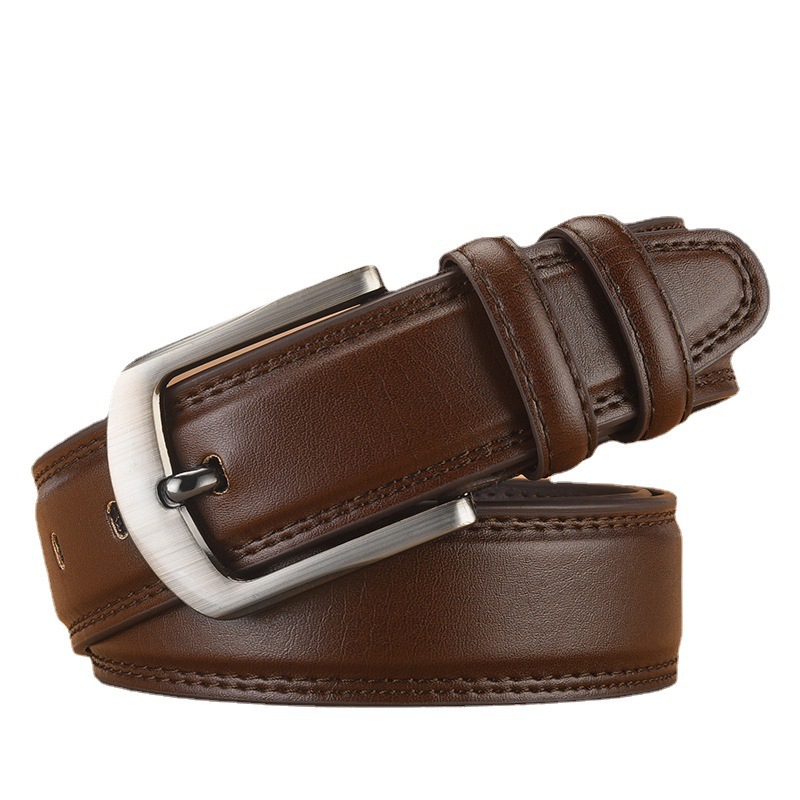 Men's Pin Buckle Cowhide Belt Business Fashion And Leisure - Image 4