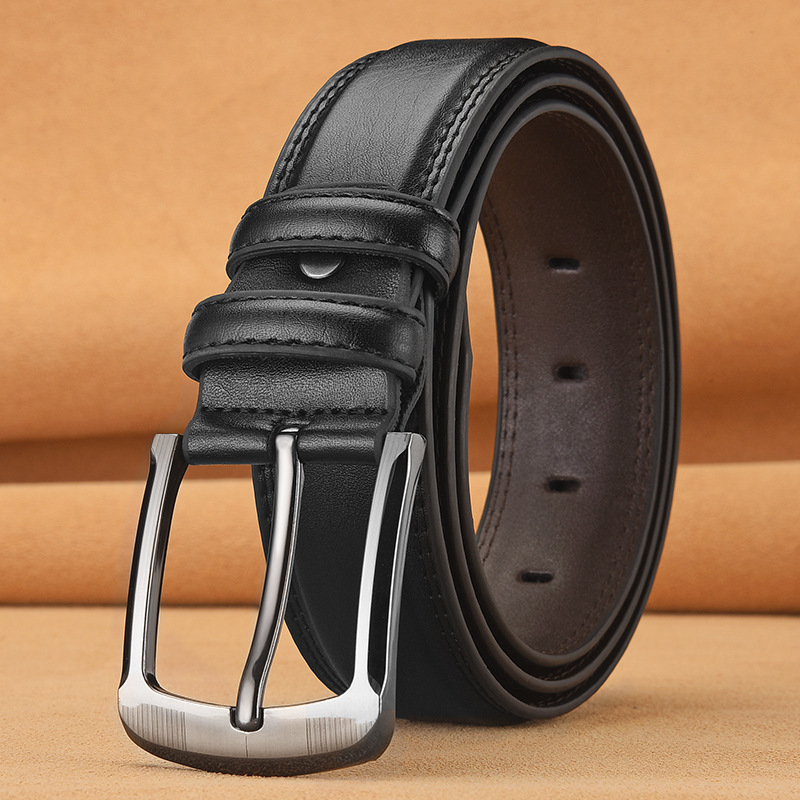 Men's Pin Buckle Cowhide Belt Business Fashion And Leisure - Image 5