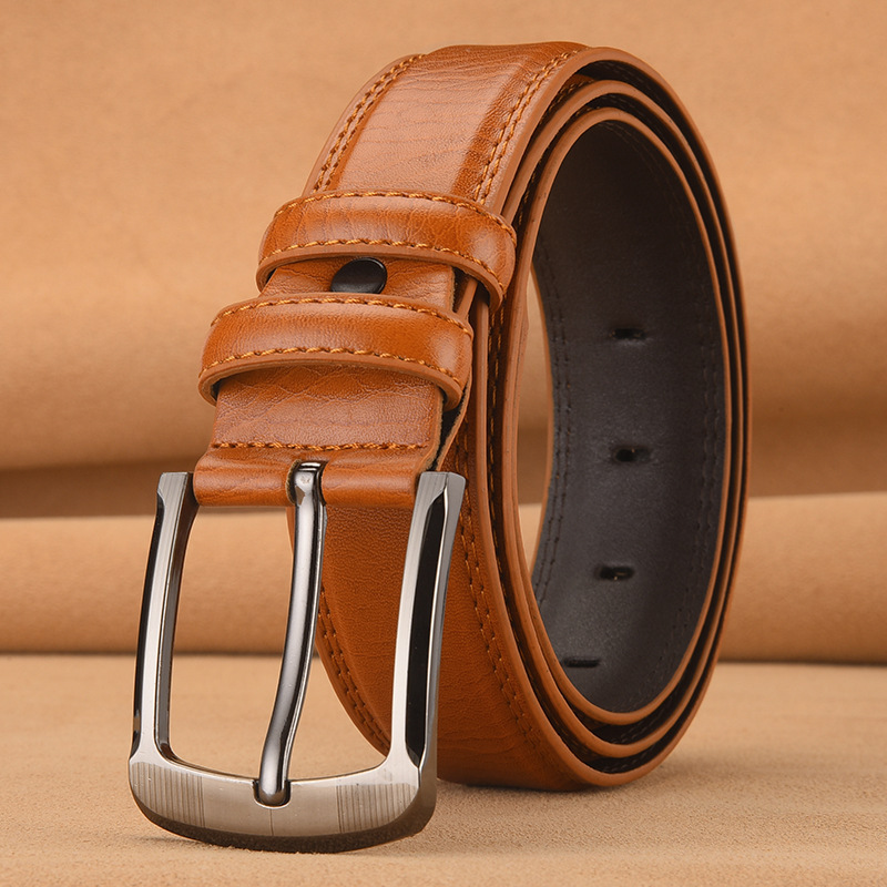 Men's Pin Buckle Cowhide Belt Business Fashion And Leisure - Image 6