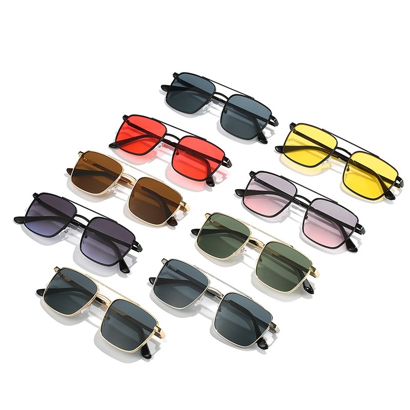 Men's Square Metal UV-proof Sunglasses - Image 2