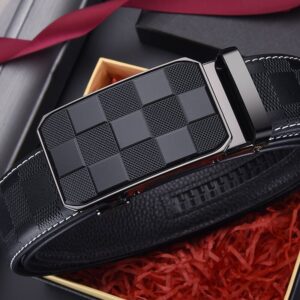 Men's Belt Automatic Leather Buckle Belt