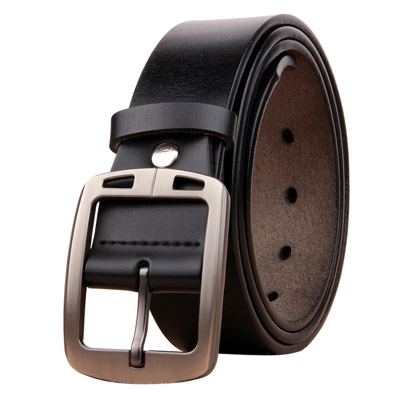 Cowhide Young And Middle-aged Retro Men's Belt - Image 2