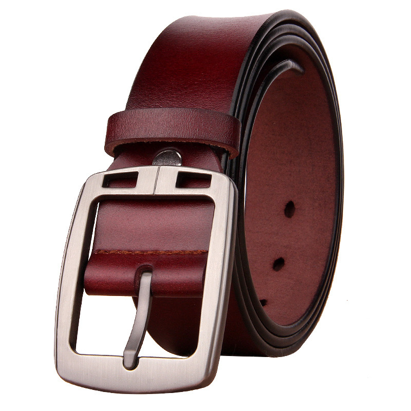 Cowhide Young And Middle-aged Retro Men's Belt - Image 3