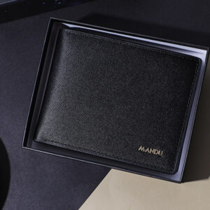 Men's PU Twill Short Anti-theft Swiping Multifunctional Coin Purse