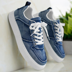 Casual Versatile Canvas Shoes Denim Trendy Stitching