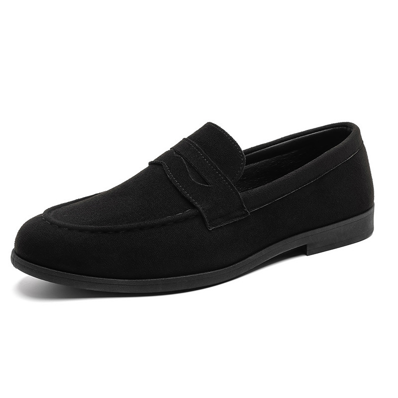 Square Toe Height Increasing Slip-on Loafers Men's Casual Shoes Platform - Image 5
