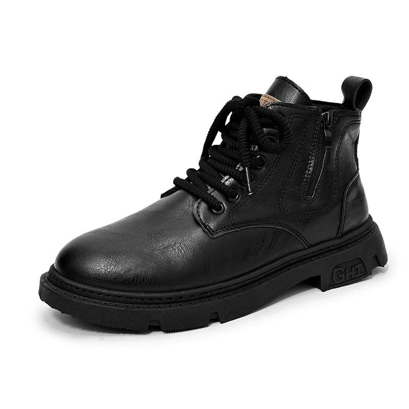 Men's Boots High-top New British Retro Workwear Trendy Casual - Image 5