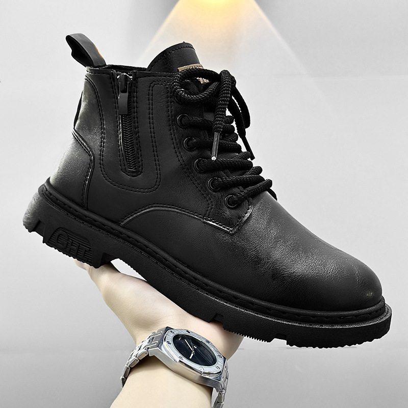 Men's Boots High-top New British Retro Workwear Trendy Casual - Image 6