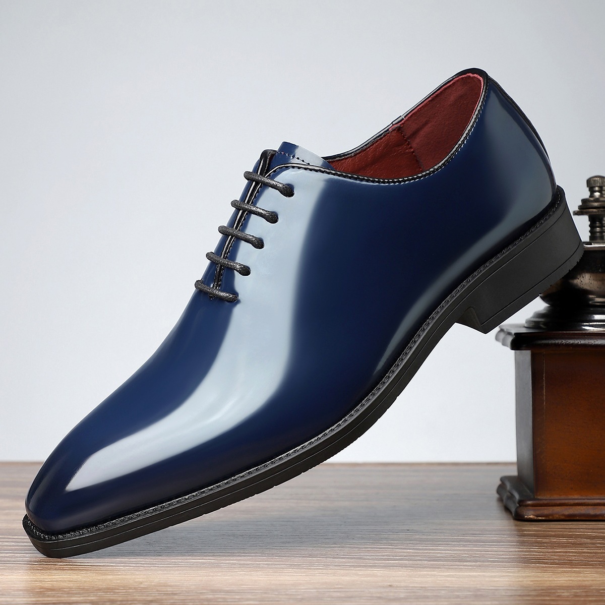 British Style Fashion Business Glossy Pointed Toe Comfortable All-matching Men's Shoes - Image 5