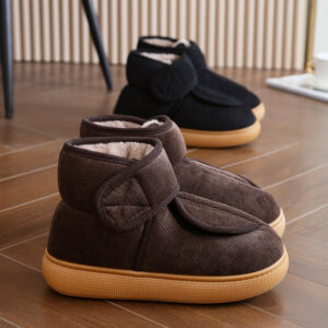 Large Opening Warm Boots With Anti-slip Rubber Soles For Men And Women