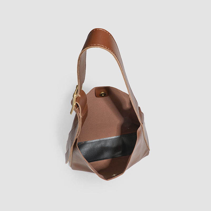 Retro Textured Maillard Tote Bag - Image 4