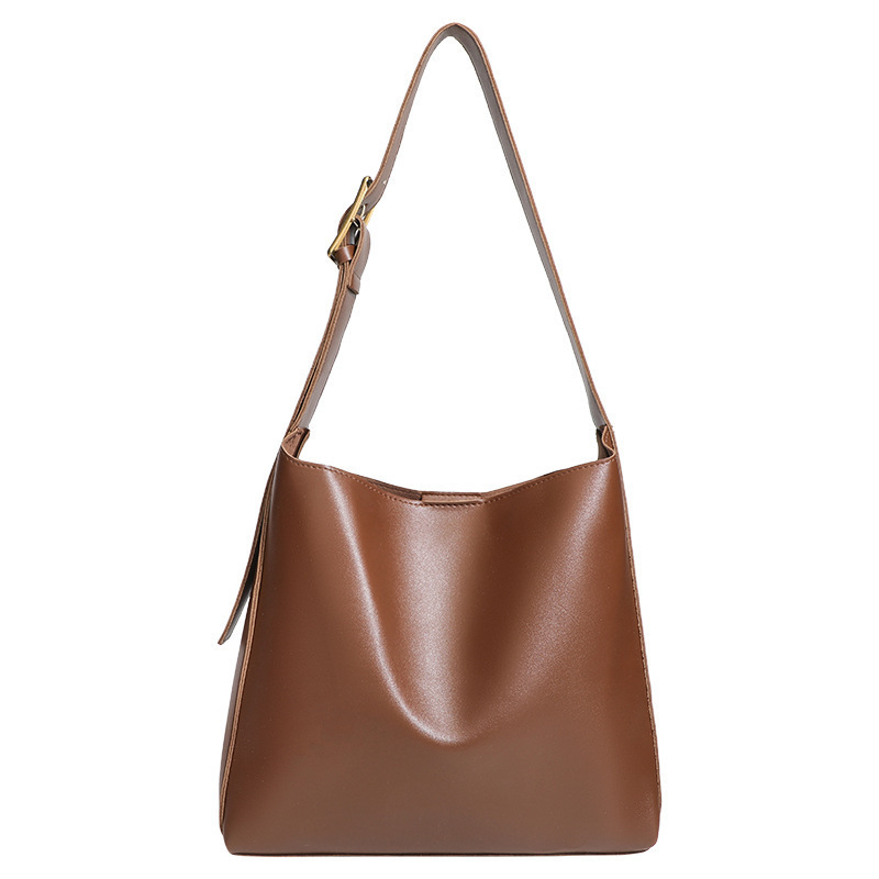 Retro Textured Maillard Tote Bag - Image 5