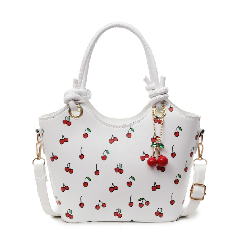 Cherry Print Commuter Crossbody Bag Shoulder Underarm - Image 5