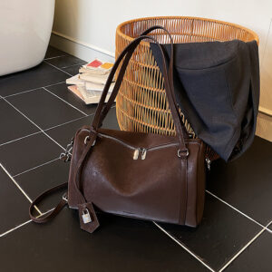 Retro Matte Simple Fashion All-match Large Capacity One-shoulder Portable Bowling Bag