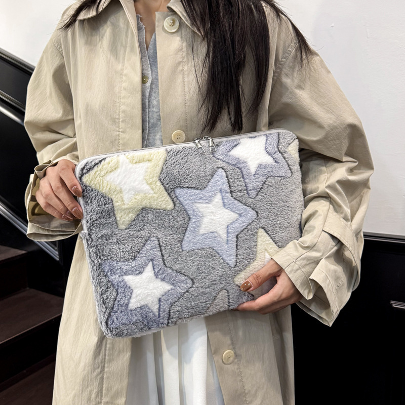 Contrast Color XINGX Plush Coin Purse Card Holder Personalized Creative Clutch - Image 3