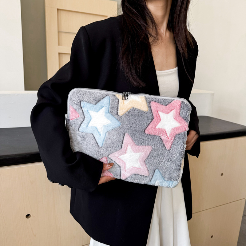 Contrast Color XINGX Plush Coin Purse Card Holder Personalized Creative Clutch - Image 4