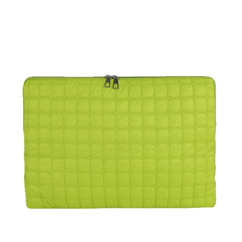 Solid Color Cloud Cotton Pleated Plaid Casual Simple Flat Storage Bag - Image 5