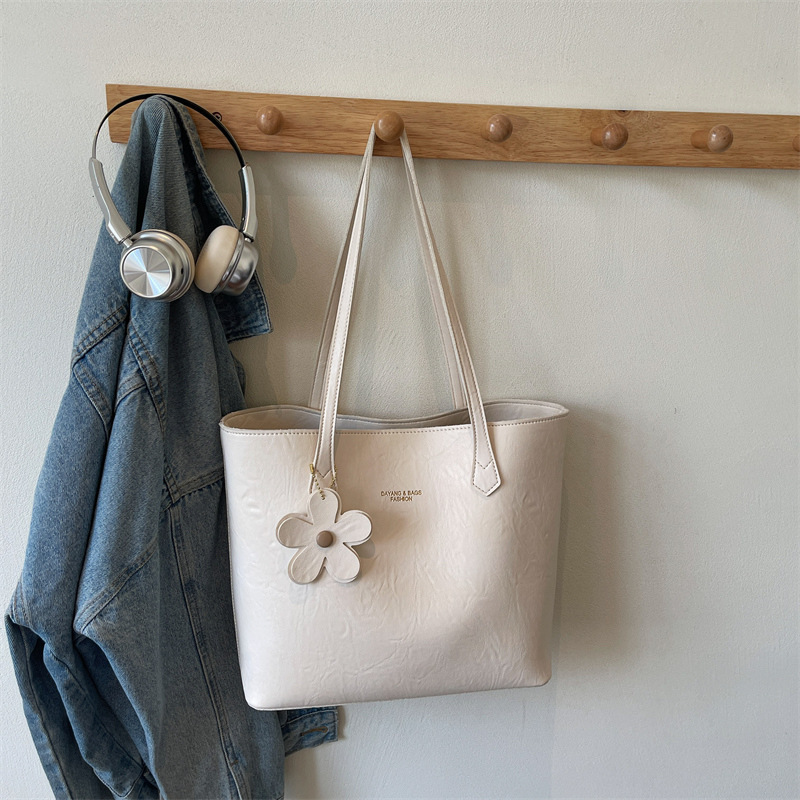 Underarm Bag Textured Tote Bag Simple Women's Bag - Image 9