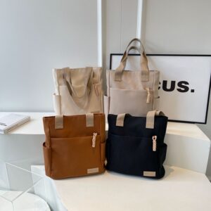 Women's All-match Underarm Large Capacity Canvas Satchel