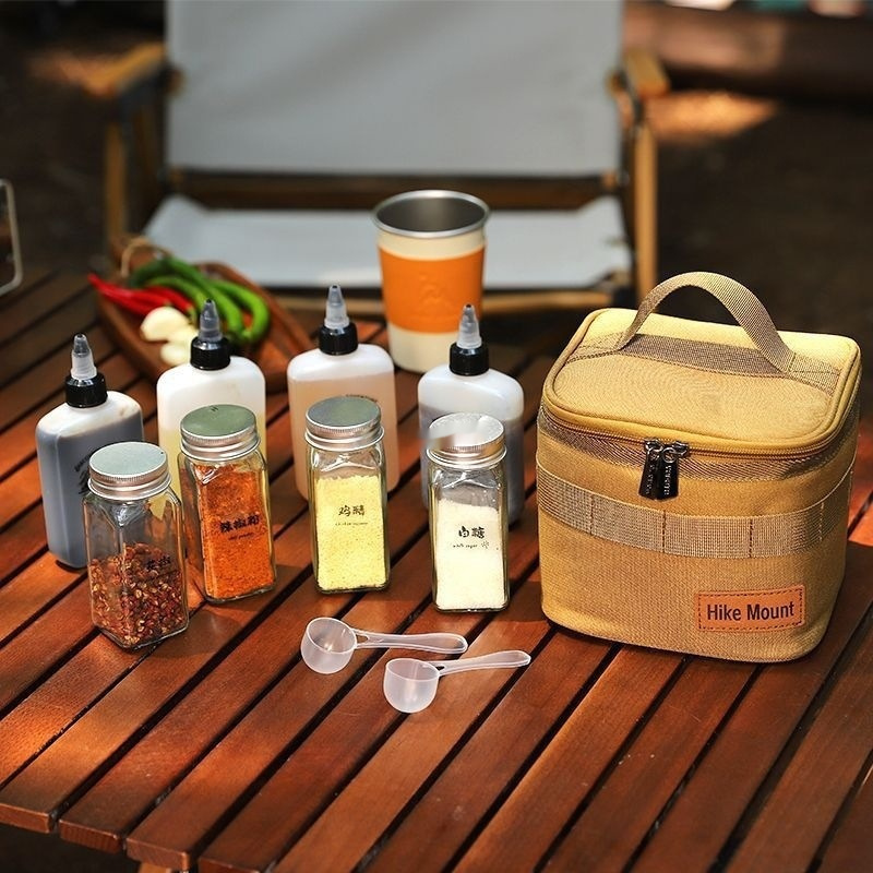 Outdoor Portable Salt MSG Seasoning Bottle Set Camping Picnic - Image 3