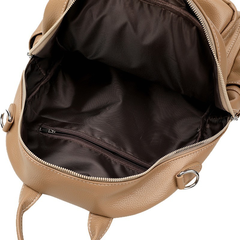New Multi-functional Hand-held Genuine Leather Tassel Backpack - Image 5