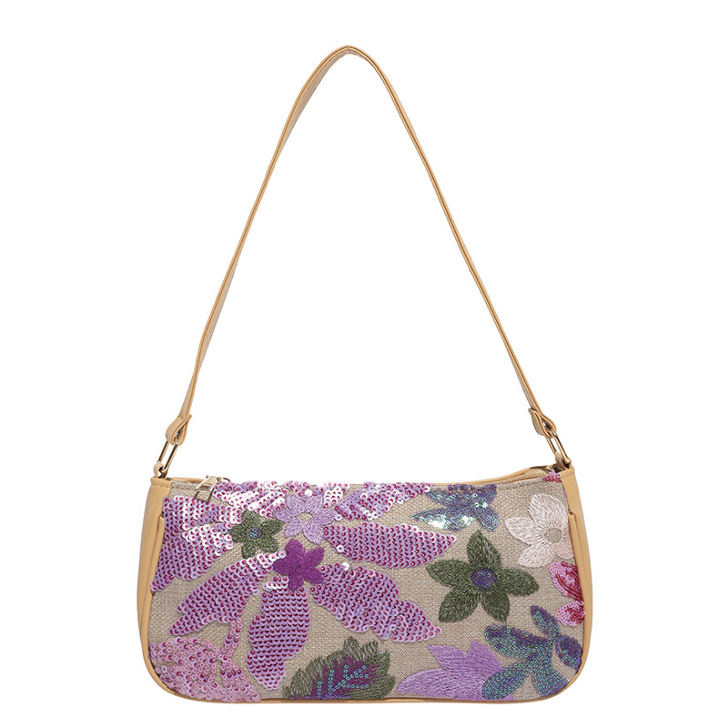 Women's Colorful Sequins Retro National Style High-grade Shoulder Bag - Image 5