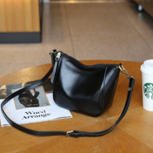 Ladies' High-end Niche Hand-held Small Top-grain Leather Shoulder Crossbody Bag