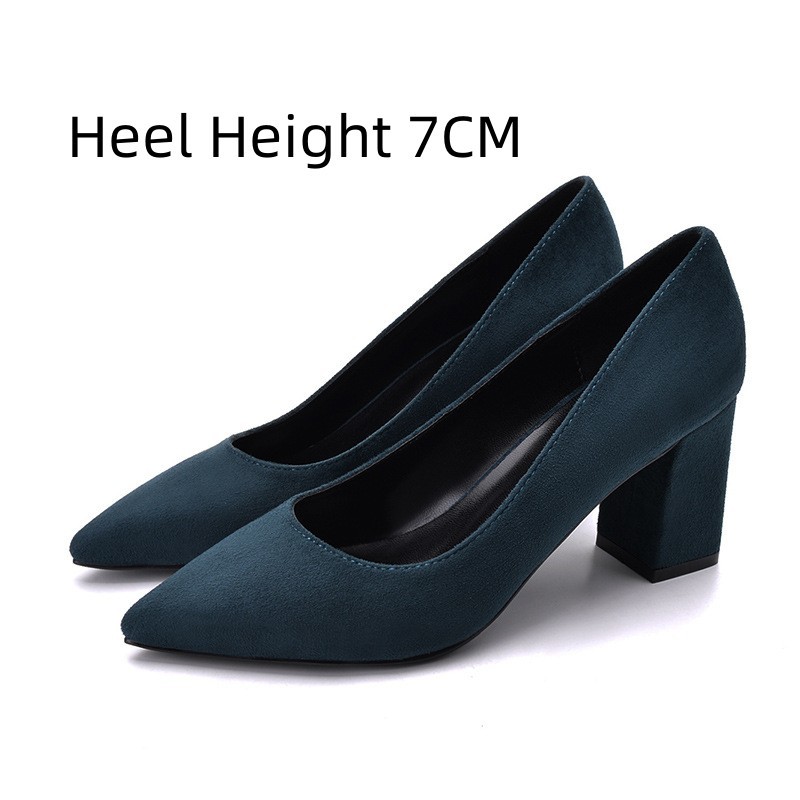Comfortable All-matching Low-cut High Heels Women - Image 5