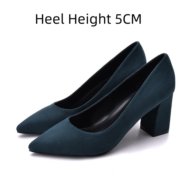 Comfortable All-matching Low-cut High Heels Women - Image 6