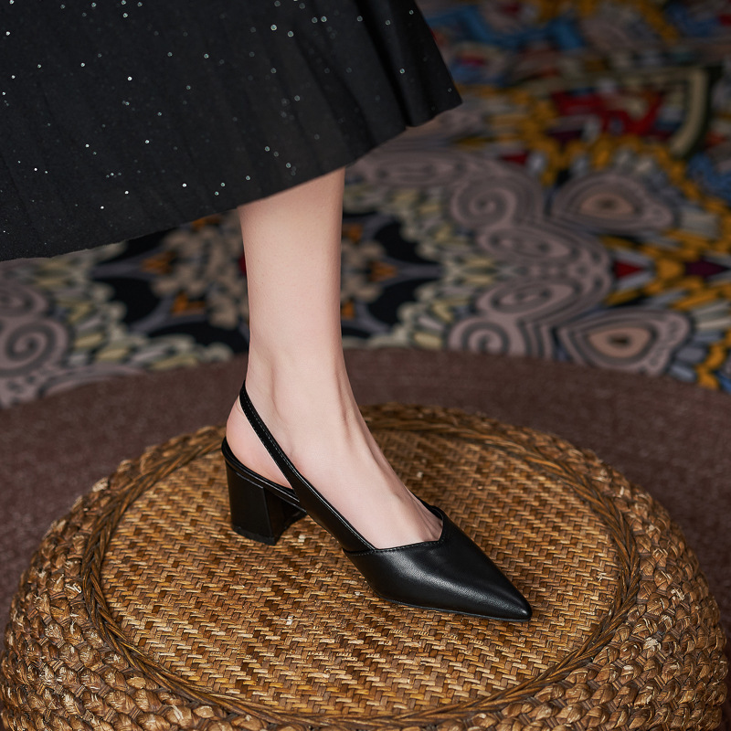 Back Empty Large Size Plus Sizes High Heel Women's Shoes - Image 2