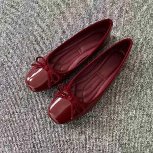 Flat Shoes Low-cut Patent Leather Fashion Mary Jane Shoes